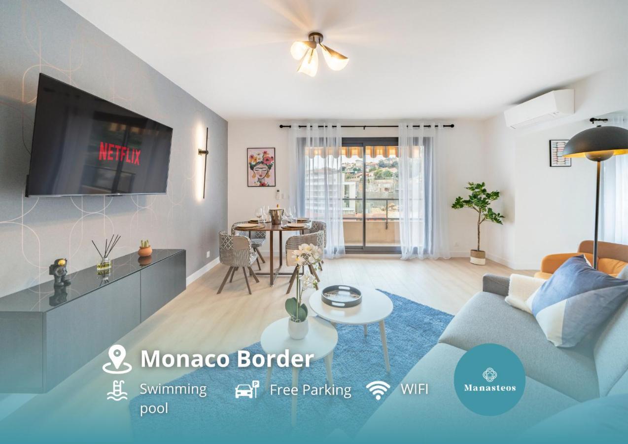5Mn Monaco - Vue Mer - Parking - Piscine - Bb Beausoleil Exterior photo